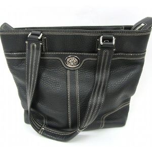 Coach F13959 Black Pebbled Leather Shoulderbag